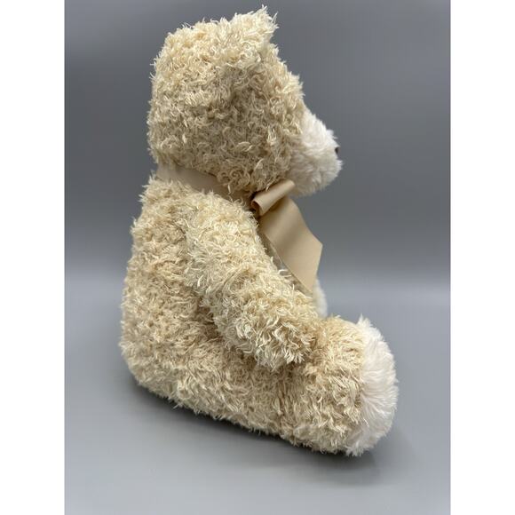 Burton + Burton Teddy Bear Plush Blonde Tan Beige 8.5 Inch Stuffed Animal Fluffy - Picture 6 of 9